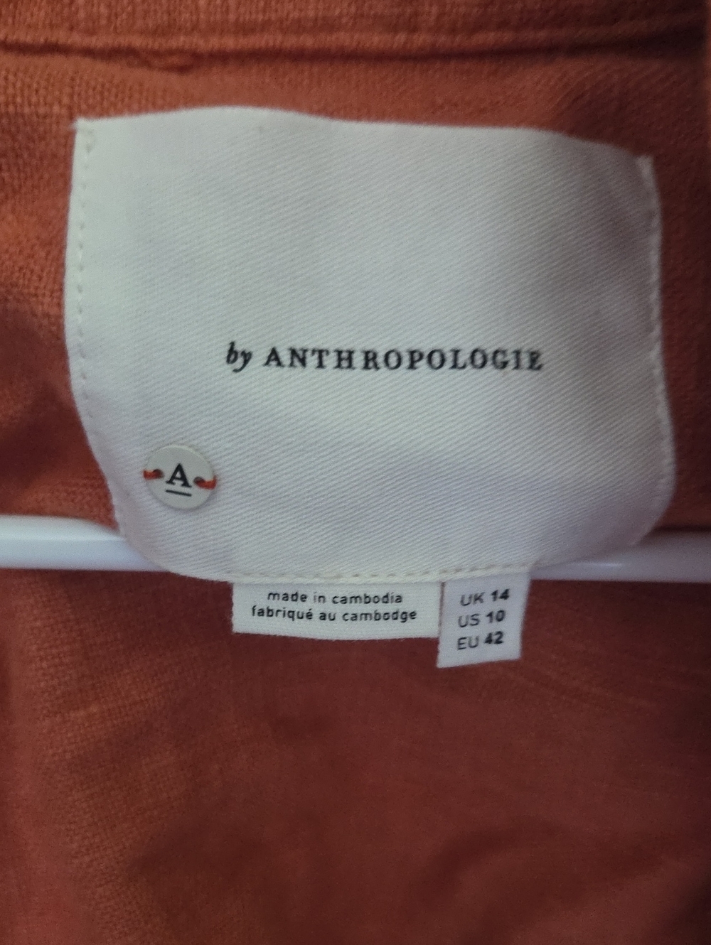 Anthropologie Burnt Sienna Knit Top